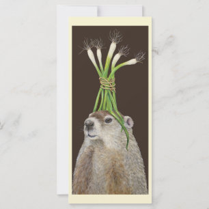 Phil the groundhog flat card