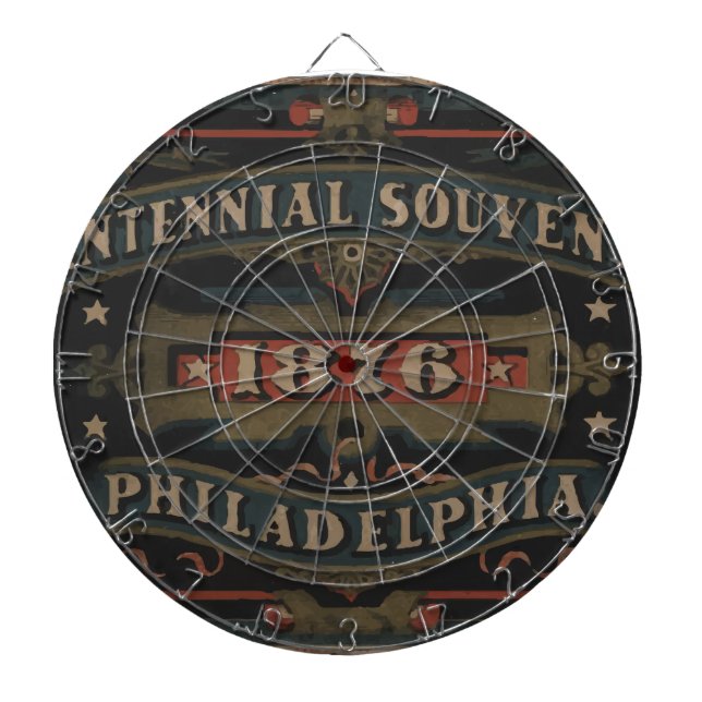 Philadelphia 1876 pennsylvania dartboard (Front)