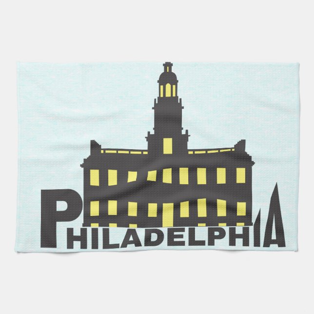 Philadelphia 1 tea towel (Horizontal)