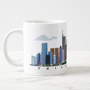 Philadelphia 2023 Panorama Large Coffee Mug