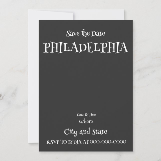 PHILADELPHIA 2024 Party Celebration Holiday Dinner Invitation (Front)
