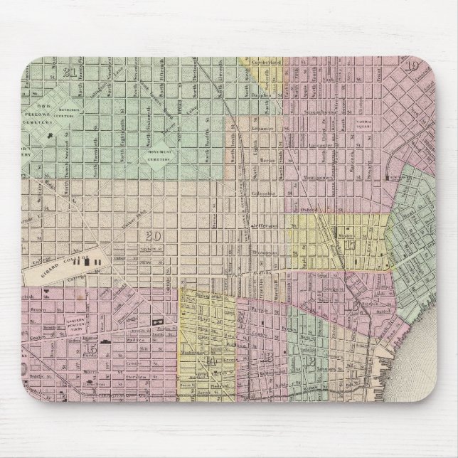 Philadelphia 2 mouse mat (Front)