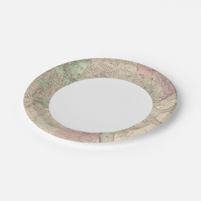 Philadelphia 3 paper plate (Angled)