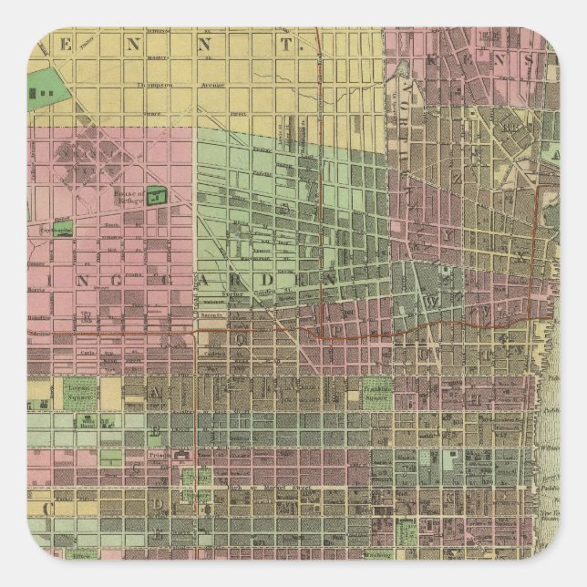 Philadelphia 4 square sticker (Front)