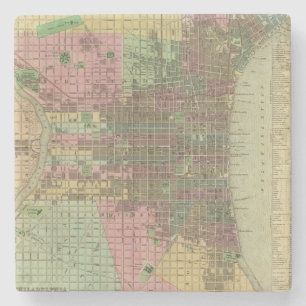 Philadelphia 4 stone coaster