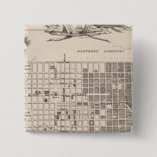 Philadelphia 6 15 cm square badge