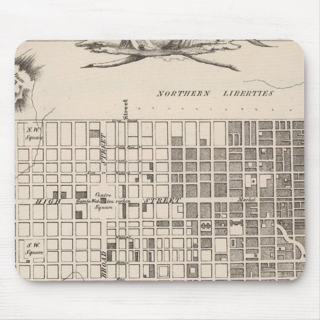 Philadelphia 6 mouse mat (Front)