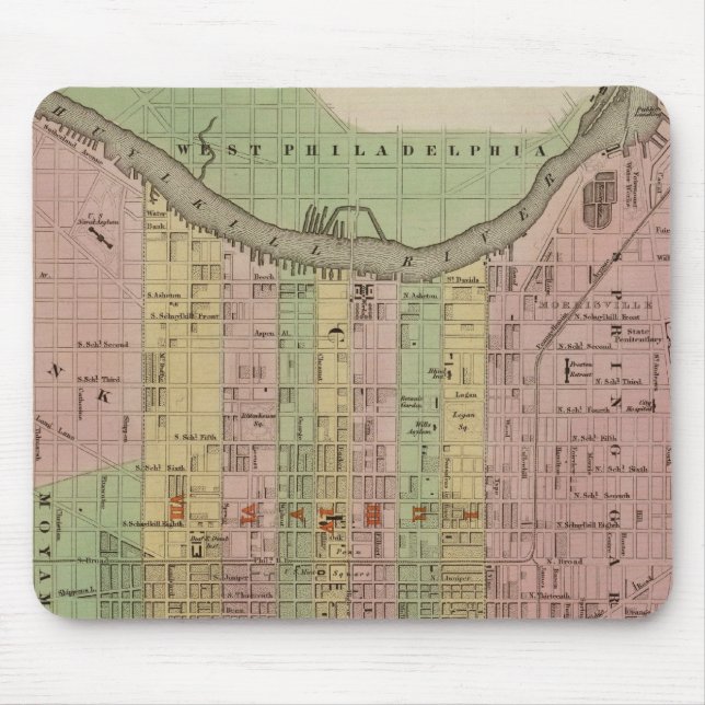 Philadelphia 6 mouse mat (Front)