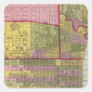 Philadelphia 7 square sticker