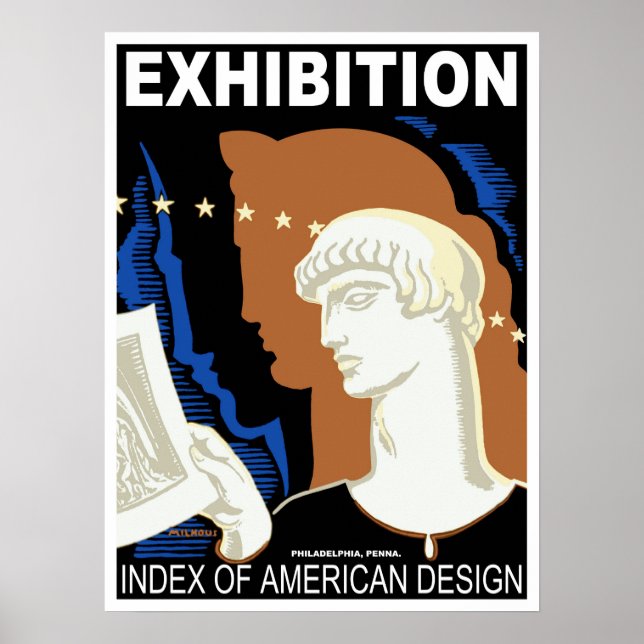 Philadelphia American Design Exhibit Poster (Front)