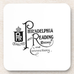 Philadelphia and Reading Railroad Logo      Coaster