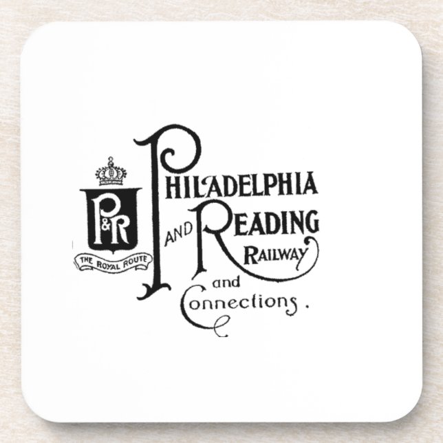 Philadelphia and Reading Railroad Logo      Coaster (Front)