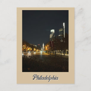 Philadelphia at Night Postcard