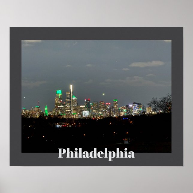 Philadelphia at Night Poster (Front)