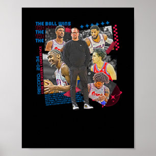 Philadelphia Basketball Team Squad Design  Poster