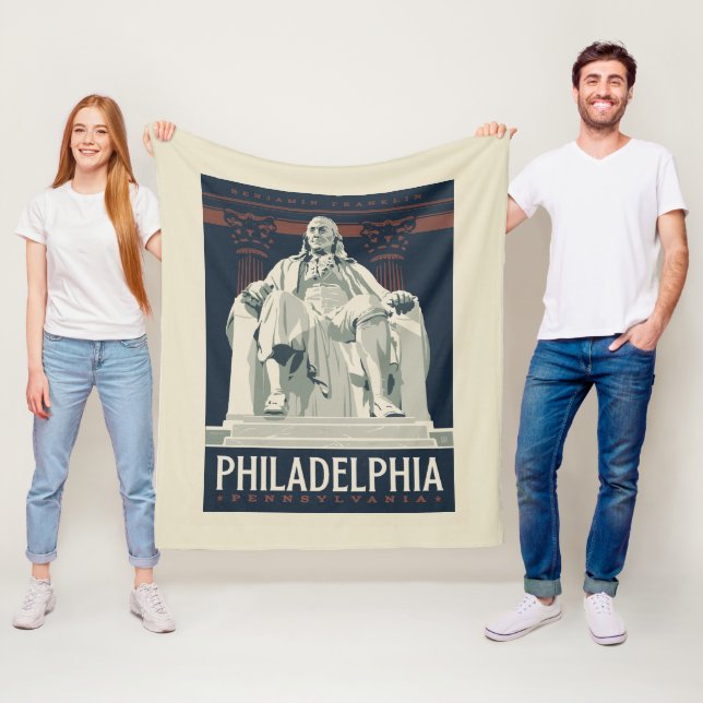 Philadelphia | Benjamin Franklin Institute Fleece Blanket (In Situ)