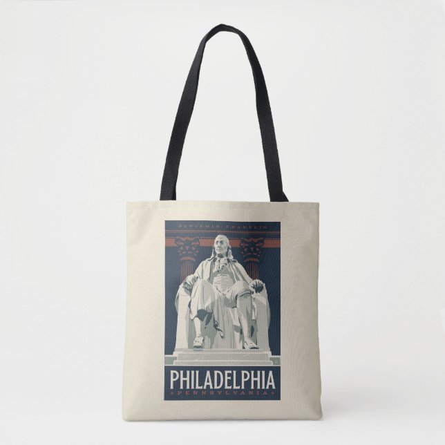 Philadelphia | Benjamin Franklin Institute Tote Bag (Front)