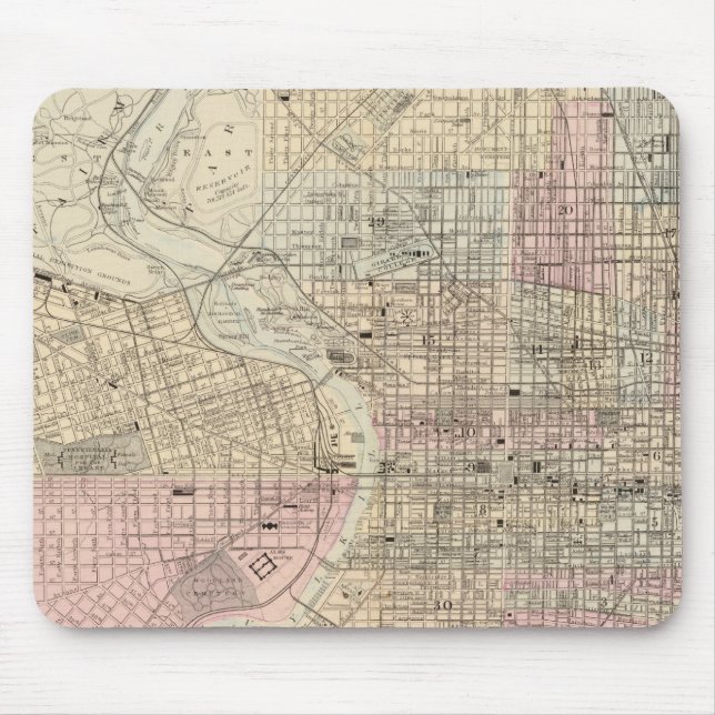 Philadelphia, Camden 2 Mouse Mat (Front)