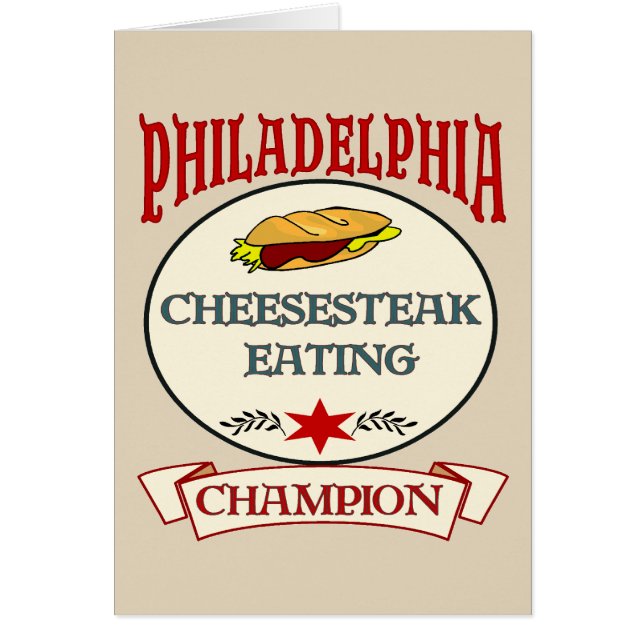 Philadelphia Cheese Steak Eating Champ (Front)