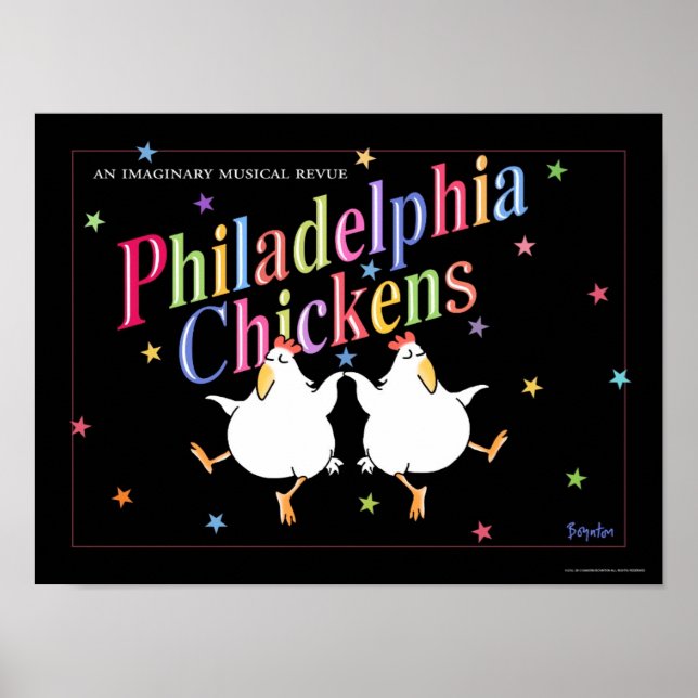 PHILADELPHIA CHICKENS poster by Sandra Boynton (Front)