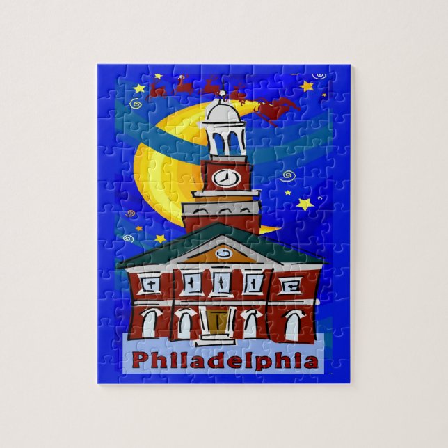 Philadelphia Christmas style Jigsaw Puzzle (Vertical)