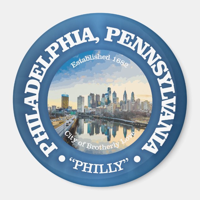 Philadelphia (cities) magnet (Front)