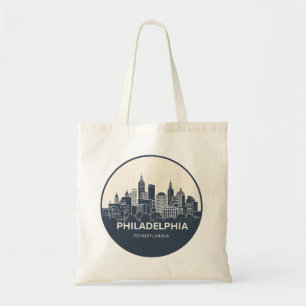 Philadelphia City Pennsylvania USA skyline Tote Bag
