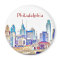 Philadelphia Colour Sketch Magnet