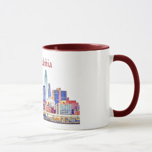 Philadelphia Colour Sketch Mug