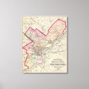 Philadelphia County, City Canvas Print