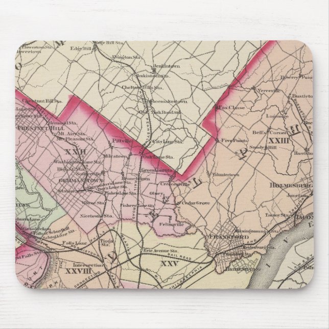 Philadelphia County, City Mouse Mat (Front)