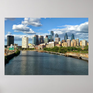 Philadelphia Daytime Skyline Poster
