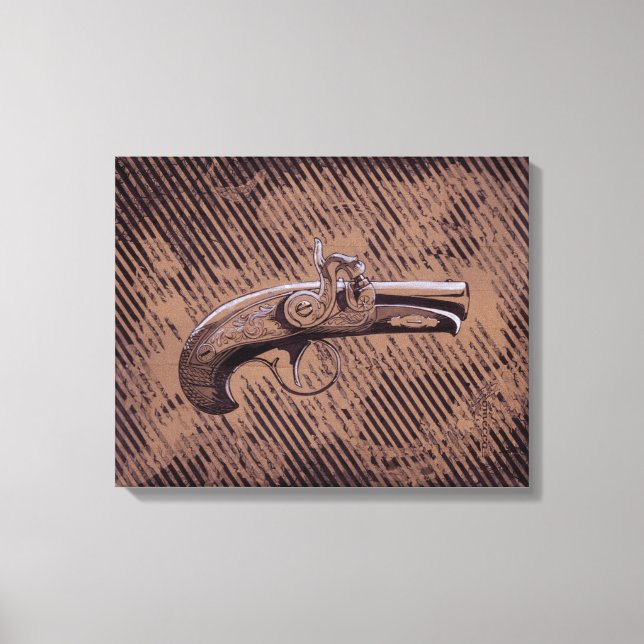 Philadelphia Derringer pistol Canvas Print (Front)