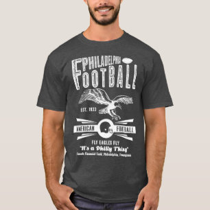 Philadelphia Est 1933 Fly Eagles Fly Vintage Whit T-Shirt