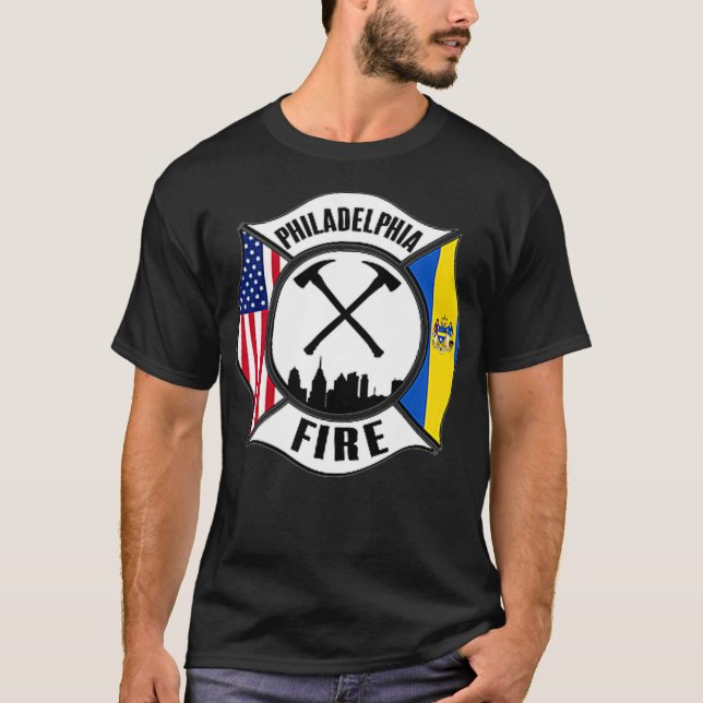 Philadelphia Fire Rescue Department Pennsylvania T-Shirt (Front)