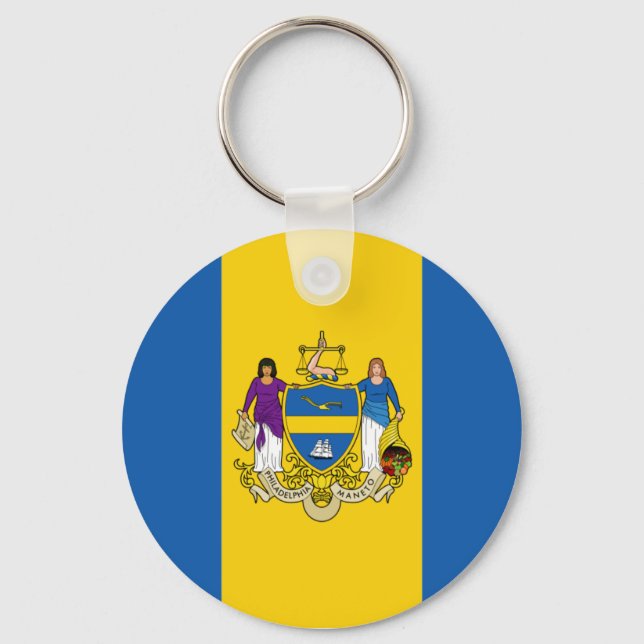 Philadelphia Flag Key Ring (Front)