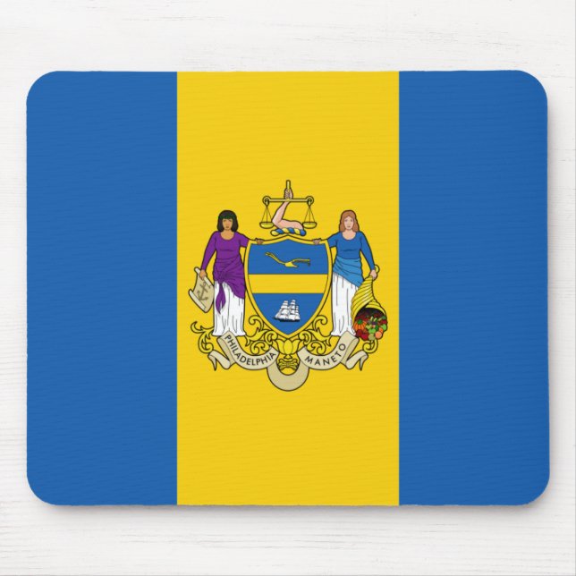 Philadelphia Flag Mouse Mat (Front)