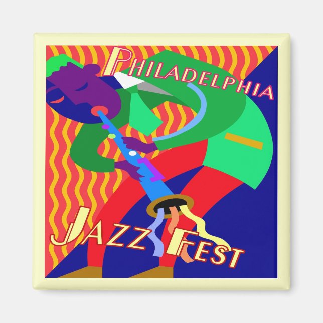 Philadelphia Jazz Fest Magnet (Front)