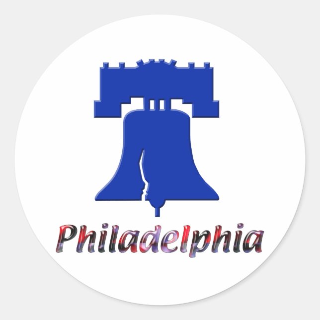 Philadelphia Liberty Bell Classic Round Sticker (Front)
