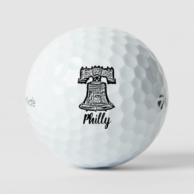 Philadelphia liberty bell golf ball (Front)