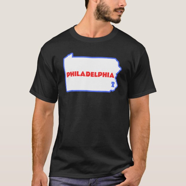 Philadelphia Liberty Bell Patriotic Philly Penna S T-Shirt (Front)