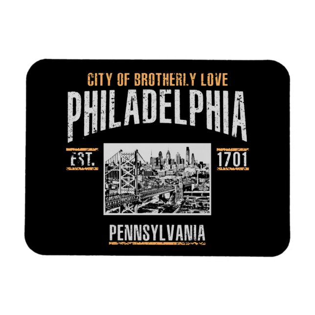 Philadelphia Magnet (Horizontal)