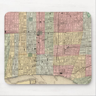 Philadelphia Map by Mitchell Mouse Mat
