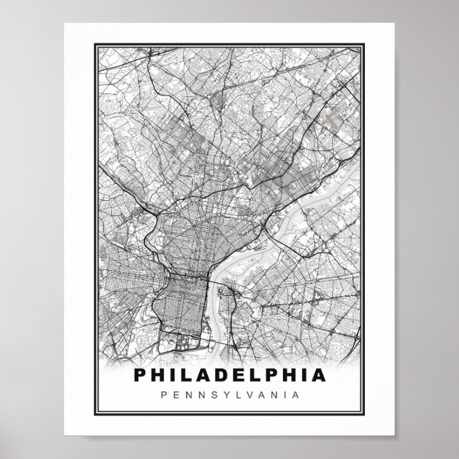 Philadelphia Map Poster (Front)