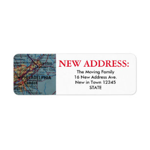 Philadelphia New Address Label