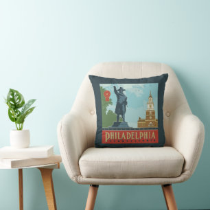 Philadelphia, PA Independence Hall Cushion