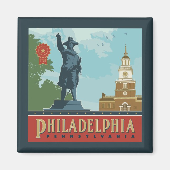 Philadelphia, PA | Independence Hall Magnet (Front)