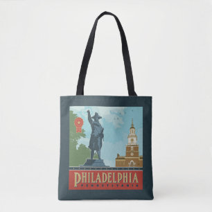 Philadelphia, PA Independence Hall Tote Bag