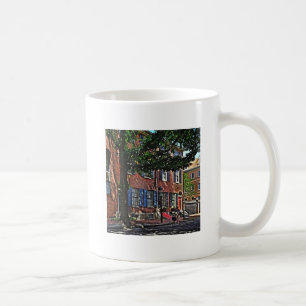Philadelphia PA - Man Riding Folding Bicycle Coffee Mug
