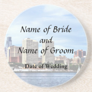 Philadelphia Pa Skyline Wedding Supplies Coaster